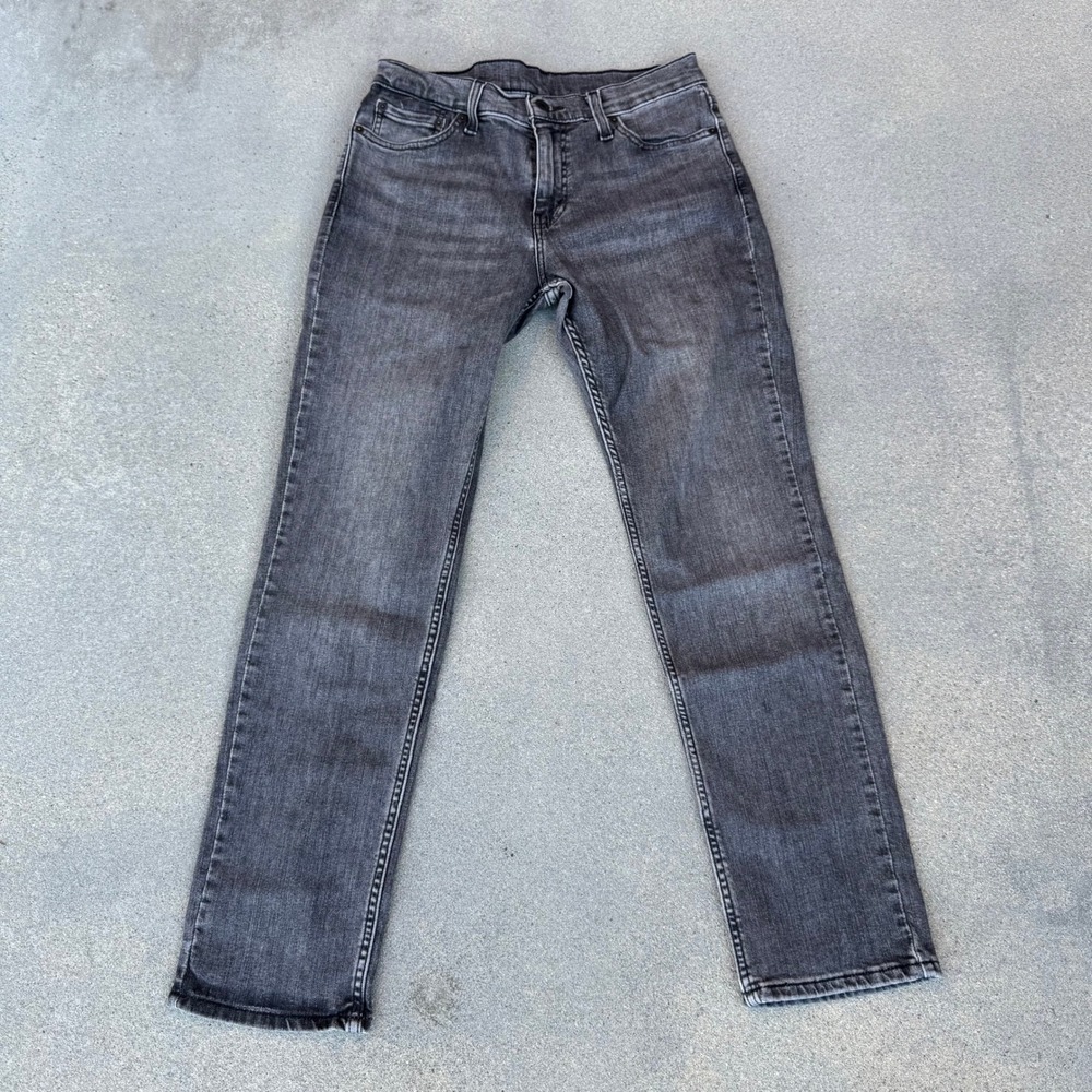 Levi's 511 Slim Fit Mens Jeans 30x30 Black Gray Denim